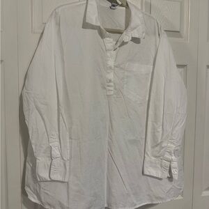 Old Navy Women's Maternity Crisp White Button-Up Tunic